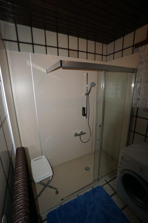 rutschsichere bodenebene Dusche Wels Land nachher